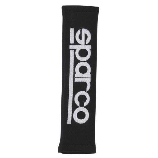 Ensemble de housses de ceinture de sécurité Sparco  Logo brodé  Noir