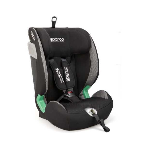Sparco Siège enfant SK5000I Isofix NoirGris iSize 76150cm ECER12903...