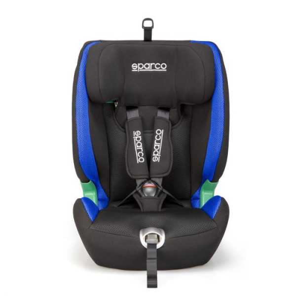 Sparco Siège enfant SK5000I Isofix NoirBleu iSize 76150cm ECER12903...