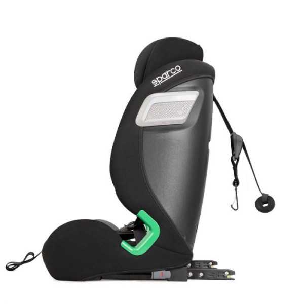 Sparco Siège enfant SK5000I Isofix NoirBleu iSize 76150cm ECER12903...