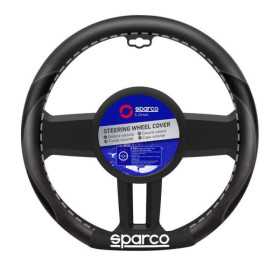 Couvre Volant Sparco Flat Bottom Noir  pour CitroënPeugeotRenaultToyotaVolkswagen