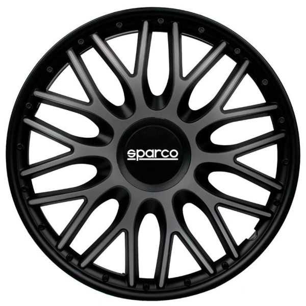 Ensemble denjoliveurs Sparco 4 pièces Roma 16 pouces GrisNoir