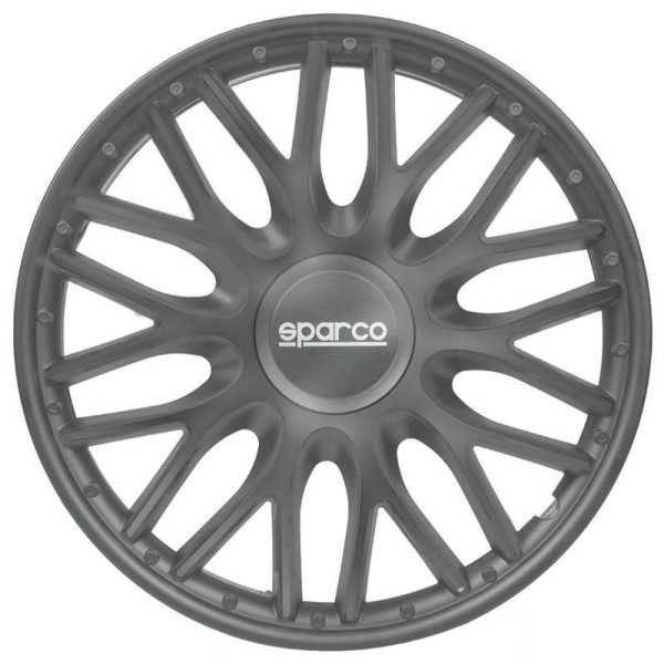 Ensemble denjoliveurs de roue Sparco 4 pièces Roma 14 pouces gris