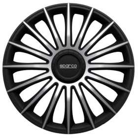 Jeu denjoliveurs Sparco 4 pièces Treviso 15 pouces noirargent