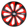 Jeu denjoliveurs Sparco 4 pièces Sicilia 16 pouces noirrougecarbone