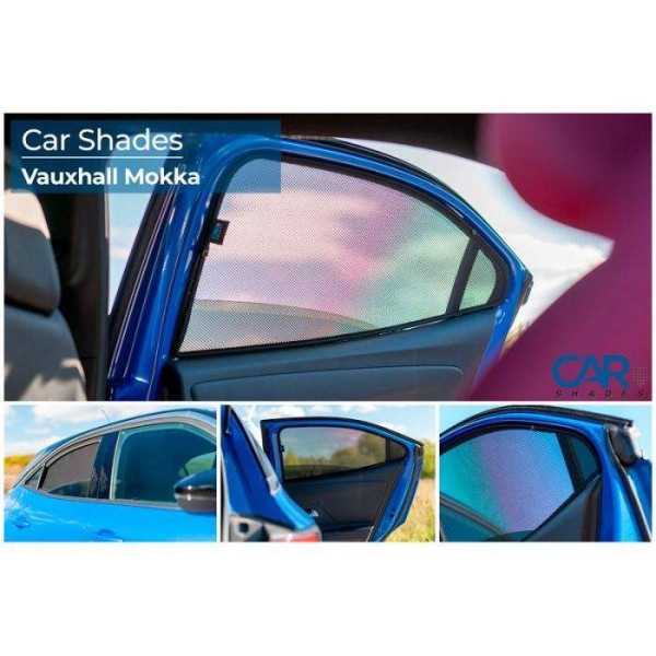Set de Car Shades portes arrières sur mesure pour Opel Mokka 5 port...