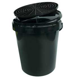 Seau laveauto 15L Noir  Couvercle  Paregrain