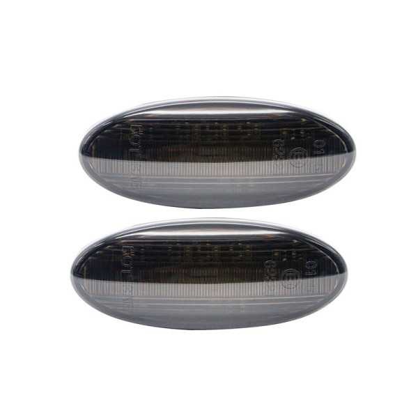 Set de Clignotants Latéraux LED sur mesure pour Nissan modèles divers  Fumée  incl. Feux Dynamiques