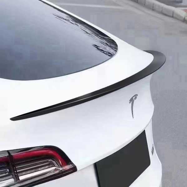 Spoiler arrière sur mesure pour Tesla Model Y 2019 ABS Noir Luisant