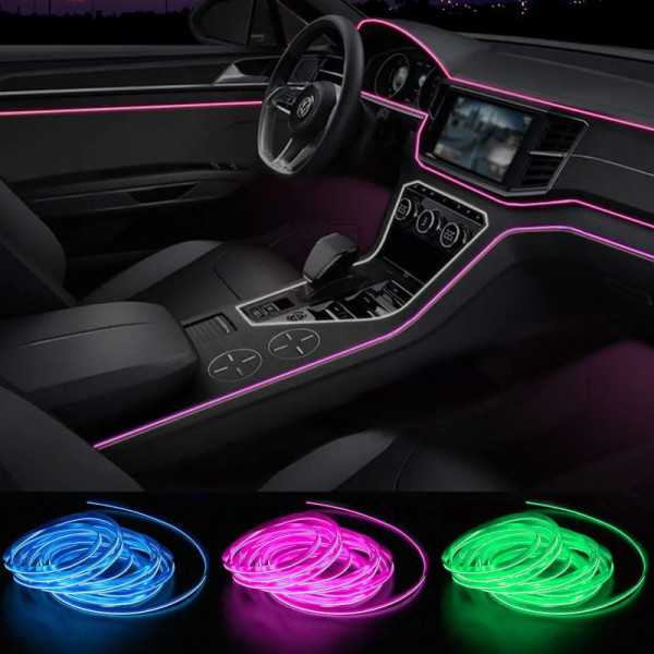 Éclairage d'ambiance intérieur à LED multicolores 10 pièces avec co...