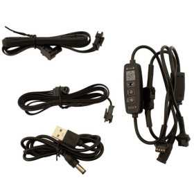 Éclairage d'ambiance intérieur à LED multicolores 2 pièces avec con...