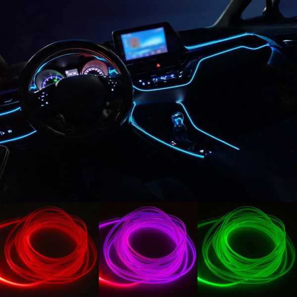 Éclairage d'ambiance intérieur à LED multicolores 2 pièces avec con...