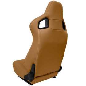 Siège baquet 'GK' Beige Simili Cuir Dossier régable incl. glissière...