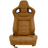 Siège baquet 'GK' Beige Simili Cuir Dossier régable incl. glissière...