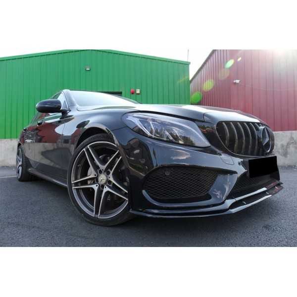 Lèvre de pare-chocs avant sur mesure pour Mercedes Classe C W205 S2...