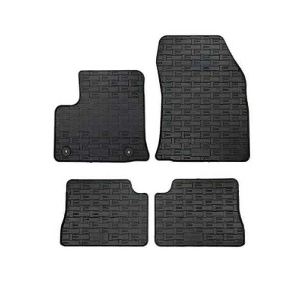 Tapis en caoutchouc pour Peugeot e208  Opel eCorsa F  Citroën DS3 Crossback Electric 2019 4 pièces  système de fixation
