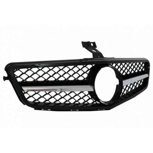 Grille avant pour Mercedes C W204 S204 2007-2014 Sport C63 Look Noi...