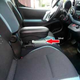 Accoudoir Slider simili cuir pour Citroën Berlingo III Opel Combo E...