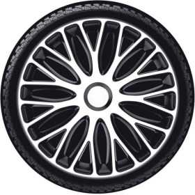 Ensemble denjoliveurs de roue 4 pièces Mugello 17 pouces BlancNoir ...