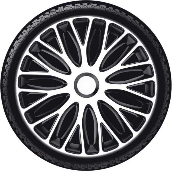 Ensemble denjoliveurs de roue 4 pièces Mugello 17 pouces BlancNoir ...