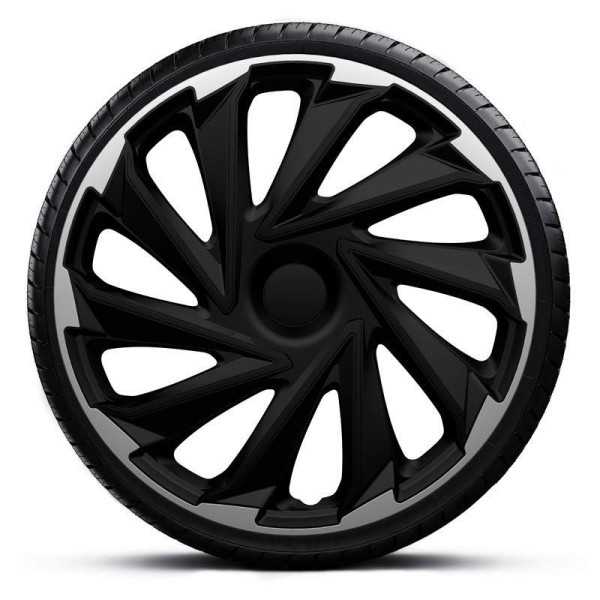 Jeu denjoliveurs 4 pièces Misano 16 pouces argentnoir | AutoStyle |...