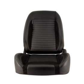 Siège sport Classic II Cuir synthétique noir Daim Coutures grises D...