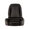 Siège sport Classic II Cuir synthétique noir Daim Coutures grises D...