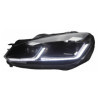 Jeu de phares 7.5Look pour Volkswagen Golf VI 20082012  Noir  Incluant Dynamic Running Light