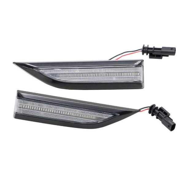 Kit Clignotants Latéraux LED  Convient pour Volkswagen Transporter T6 2015  Blanc  Y compris Dynamic Running Light
