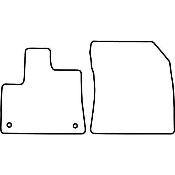 Tapis de voiture adaptés pour Peugeot Partner Furgon 2018 Opel Comb...