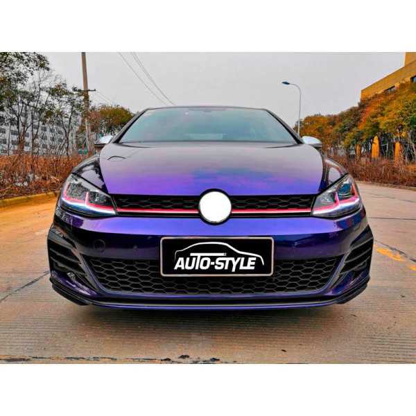 Parechocs avant AutoStyle pour Volkswagen Golf VII Facelift 2017 GT...