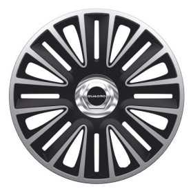 Jeu denjoliveurs 4 pièces Quadro Pro 16 pouces argentnoir  anneau chromé