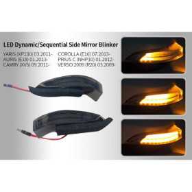 Set de clignotants à LED pour rétroviseurs latéraux pour Toyota Div...