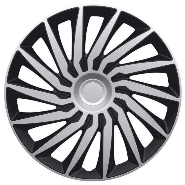 Jeu denjoliveurs de roue 4 pièces Kendo 14 pouces argentnoir