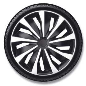 Jeu denjoliveurs de roue 4 pièces Grip 13 pouces argentnoir | AutoS...