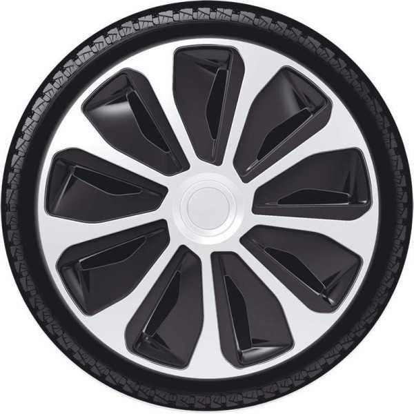 Jeu denjoliveurs de roue 4 pièces Platin 16 pouces argentnoir | Aut...