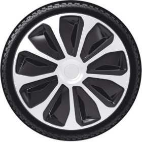 Jeu denjoliveurs de roue 4 pièces Platinum 14 pouces argentnoir | A...