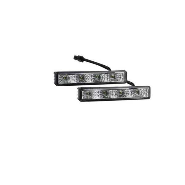 Kit Feux Diurnes Universels DRL  LED Cree 4W  125x24x33mm  Marque E incluse