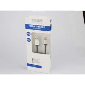 Câble de chargedonnées SSDN Mobile USBC 200cm | AutoStyle | Cable USB
