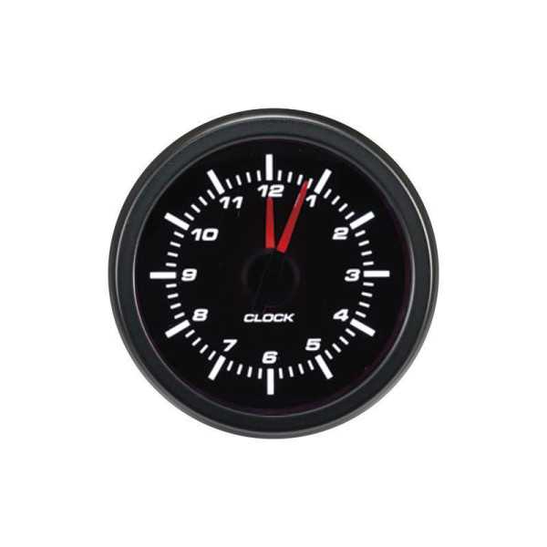 Instrument de performance Horloge analogique noire 52mm