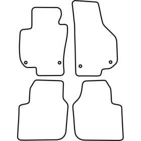 Tapis de voiture Velour pour Skoda Superb 20082015 | AutoStyle | Ta...