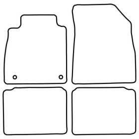 Tapis de voiture adaptés pour Nissan Micra K14 2017 | AutoStyle | T...