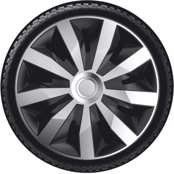 Jeu denjoliveurs 4 pièces Penta 13 pouces argentnoir | AutoStyle | ...