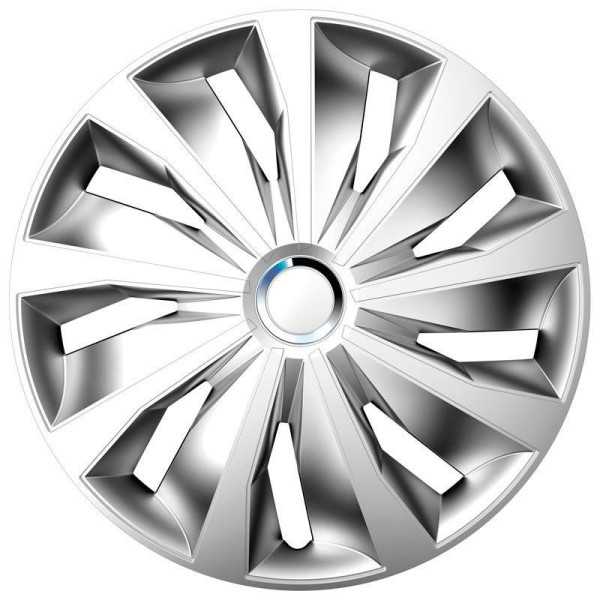 Ensemble denjoliveurs de roue 4 pièces Grip Pro 16 pouces Argent