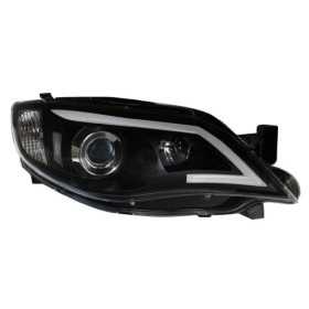 Jeu de phares DRLLook LightBar pour Subaru Impreza 20082014  Noir