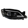 Jeu de phares DRLLook LightBar pour Subaru Impreza 20082014  Noir