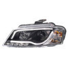 Jeu de phares avec DRL LightBar pour Audi A3 20082012  Noir