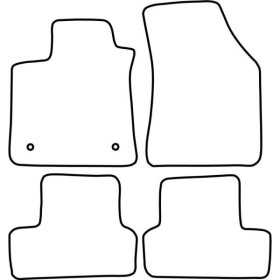 Tapis de voiture adaptés pour Renault Megane IV 5 portes 2016 | Aut...