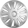Ensemble denjoliveurs de roue 4 pièces Calibre 14 pouces aspect carbone argenté