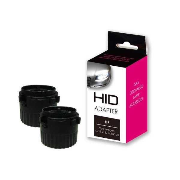 Jeu dadaptateurs de montage au xénon HID pour Volkswagen Golf VI  Scirocco  Transporter T5 GP H7  Jeu de 2 pièces